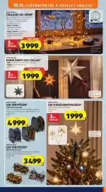 ALDI akciós újság hét 42 Oldal 37: Home Creation karácsonyi led-csillag €1.999,00, Home Creation led-fényfűzér €4.999,00