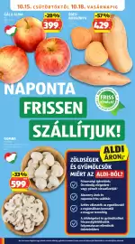ALDI akciós újság hét 42 Oldal 6: Mogyoró €599,00, Gála alma €399,00