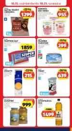 ALDI akciós újság hét 42 Oldal 9: Milsani tehéntúró €299,00, Kinder pingui €639,00