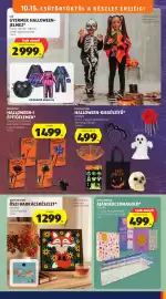 ALDI akciós újság hét 42 Oldal 7: GYERMEK HALLOWEEN JELMEZ €2.999,00
