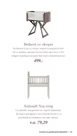 Babypark folder Pagina 23: Bednest co-sleeper €499,00, Kidsmill Noa wieg €79,29