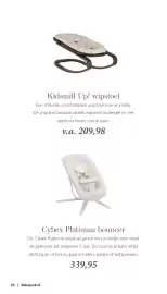 Babypark folder Pagina 26: Cybex Platinum bouncer €339,95, Kidsmill Up! wipstoel €209,98