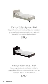 Babypark folder Pagina 28: Europe Baby Shell+ bed €559,00, Europe Baby Square+ bed €529,00