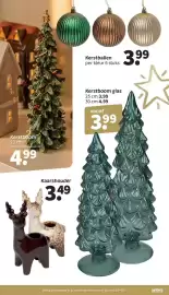 Wibra folder Pagina 17: Kaarshouder €3,49, Kerstboom glas €3,99