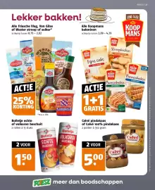 Poiesz folder week 42 Pagina 23: Calvé pindakaas €5,00, Bolletje echte of volkoren beschuit €1,50