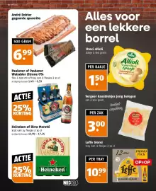 Poiesz folder week 42 Pagina 30: André Dokter gegaarde spareribs €6,99, Heineken of Birra Moretti €17,24