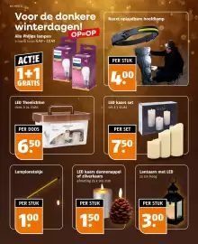 Poiesz folder week 42 Pagina 32: LED kaars set €7,50, LED Theelichten €6,50