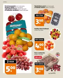 Poiesz folder week 42 Pagina 4: Healthy Hand fruitbowl €4,00, Mandarijnen groot of blauwe bessen €3,50