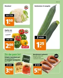 Poiesz folder week 42 Pagina 5: Hutspot, boerenkool grof of stamppot aardappelen €3,00, Paprika mix €2,00