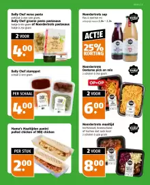 Poiesz folder week 42 Pagina 7: Daily Chef verse pasta of Daily Chef groene pesto pastasaus of Noordertrots pastasaus €4,00