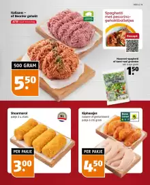 Poiesz folder week 42 Pagina 9: Kiphaasjes €4,50, Shoarmarol €3,00