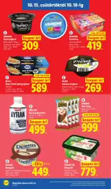 Lidl akciós újság hét 42 Oldal 10: Delma Margarin €449,00, Danonino €419,00