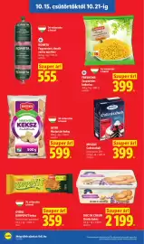 Lidl akciós újság hét 42 Oldal 16: Gyori korpovit keksz €359,00, Meggle cukrászhab €399,00