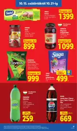 Lidl akciós újság hét 42 Oldal 17: Saga gyümölcs tea €499,00, Pepsi €669,00