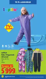 Lidl akciós újság hét 42 Oldal 30: Lupilu baba / kisgyermek téli overál €5.999,00