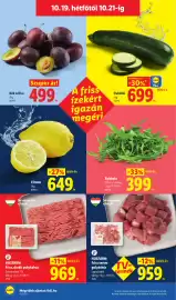 Lidl akciós újság hét 42 Oldal 58: Húsfarm friss darált pulykahús €969,00, Húsfarm gulyáshús €959,00