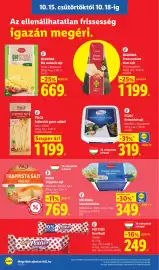 Lidl akciós újság hét 42 Oldal 8: Milbona bio szetelet sajt €669,00, Piros trappista sajt €769,00