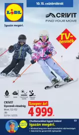 Lidl akciós újság hét 42 Oldal 1: Crivit gyermek sínadrág €4.999,00