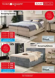 Woonsquare folder | Slaap special Pagina 3: DreamTech Boxspring Bahama, DreamTech Boxspring Sunrise €1.299,00