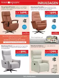 Woonsquare folder week 42 Pagina 8: Echt leder €1.299,00, Inruilkorting €899,00