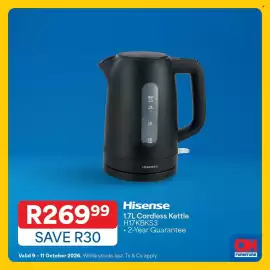 OK Furniture catalogue Page 2: Hisense 1.7L Cordless Kettle €269,99