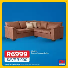 OK Furniture catalogue Page 3: Madrid Corner Lounge Suite €6.999,00