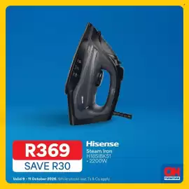OK Furniture catalogue Page 4: Hisense Steam Iron H18SIBKS1 €369,00