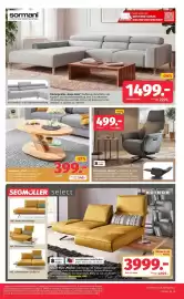 Segmüller Prospekt Seite 5: Couchtisch „4328“ Kernbuche €399,00, Polster garnitur „Bozen Move“ €1.499,00