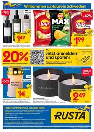 Rusta Prospekt woche 41 Seite 16: LED-Partyleuchte €2,49, Lay's Chips €1,99