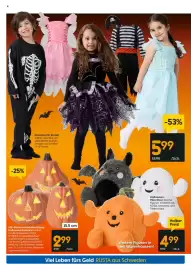 Rusta Prospekt woche 41 Seite 4: Halloween-Plüschtier €4,99, LED-Dekorationsbeleuchtung Halloween Pumpkin €2,99