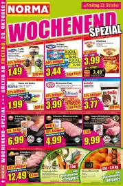 Norma Prospekt woche 43 Seite 16: Dr.Oetker Ristorante Pizza €3,99, Rama mit Butter €1,99