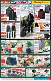 Norma Prospekt woche 43 Seite 3: Herren-Arbeits-Softshelljacke oder Kinder-Softshelljacke "Handwerkerstyle" €19,99