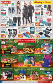 Norma Prospekt woche 43 Seite 6: TOPTEX Soft-Socken €4,99, Edler Tee-Adventskalender €3,99