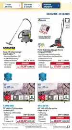 METRO Prospekt woche 42 Seite 11: SAMSUNG 65" UHD-LED-Fernseher GU65U7079 €359,99, SAMSUNG 50" UHD-LED-Fernseher €234,99