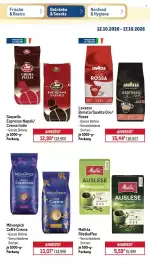 METRO Prospekt woche 42 Seite 16: Mövenpick Caffè Crema €13,07, Saquella Espresso Napoli/Crema Italia €12,99