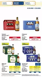 METRO Prospekt woche 42 Seite 21: Bitburger Pils €11,49, Flensburger Pilsener €11,29