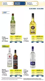 METRO Prospekt woche 42 Seite 24: Bacardi Carta Negra/Blanca €14,99, O'Liam Irish Whisky €8,19