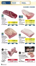 METRO Prospekt woche 42 Seite 32: PRO TRACE Rosé Kalbsrücken €18,99, Rinderbrust ohne Knochen €12,49
