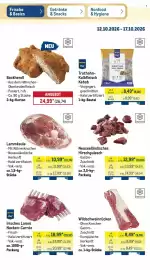 METRO Prospekt woche 42 Seite 34: Neuseeländisches Hirschgulasch €12,99, Lammkeule €12,99
