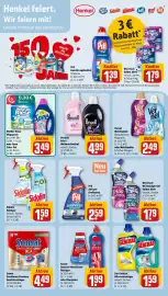 REWE Prospekt woche 42 Seite 25: Pril Airfryer Kraftspray €2,59, Perwoll Fein-/Wollwaschmittel €4,99