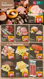 REWE Prospekt woche 42 Seite 7: Recke Truthahn-Räucherlinge €2,19, Alta Badia ital. Hartkäse €1,99