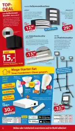 Sonderpreis Baumarkt Prospekt woche 42 Seite 12: LED-Unterbauleuchte "Russcallo" €13,99, „Leiros“ Außenwandleuchte €12,99