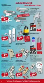 Sonderpreis Baumarkt Prospekt woche 42 Seite 8: Haustürgarnitur €44,44, Sicherheits-Profilzylinder-Set €18,99