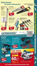 Sonderpreis Baumarkt Prospekt woche 42 Seite 9: Holzbohrersatz mit integriertem Senker €4,49, Tiefloch-/Bau-marker-Set €3,99