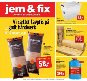Jem & fix tilbudsavis uge 42 Side 1: GLASULD BASIC €168,00, TRÆPILLER €58,00