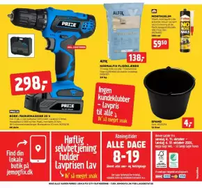Jem & fix tilbudsavis uge 42 Side 24: BORE-/SKRUEMASKINE 20 V €298,00, SPAND €4,00