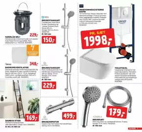Jem & fix tilbudsavis uge 42 Side 7: INDBYGNINGSCISTERNE RAPID & TOILETSKÅL €1.998,00, BADRUMSVENTILATOR €348,00