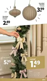 Wibra folder Pagina 10: - Kerstbal fluweel 6 stuks 249 Kerstbal fluweel 6 stuks 3.99 Guirlande 2 meter 599 vanaf 149 Strik