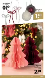 Wibra folder Pagina 11: Kerstbal €1,49, Papieren kerstboom €2,49