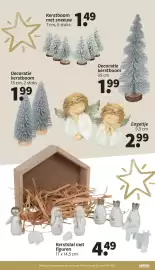Wibra folder Pagina 16: Kerst stal met figuren €4,49, Decoratie kerstboom €1,99